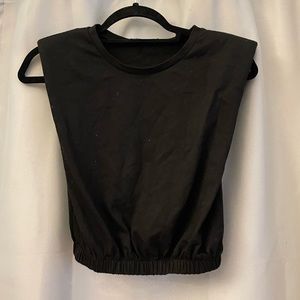 Zara padded sleeveless crop top